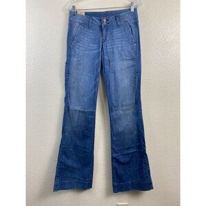 Sinclair Blue Flare Low Rise Jeans Womans 27 Y2K 90s Denim Western Festival